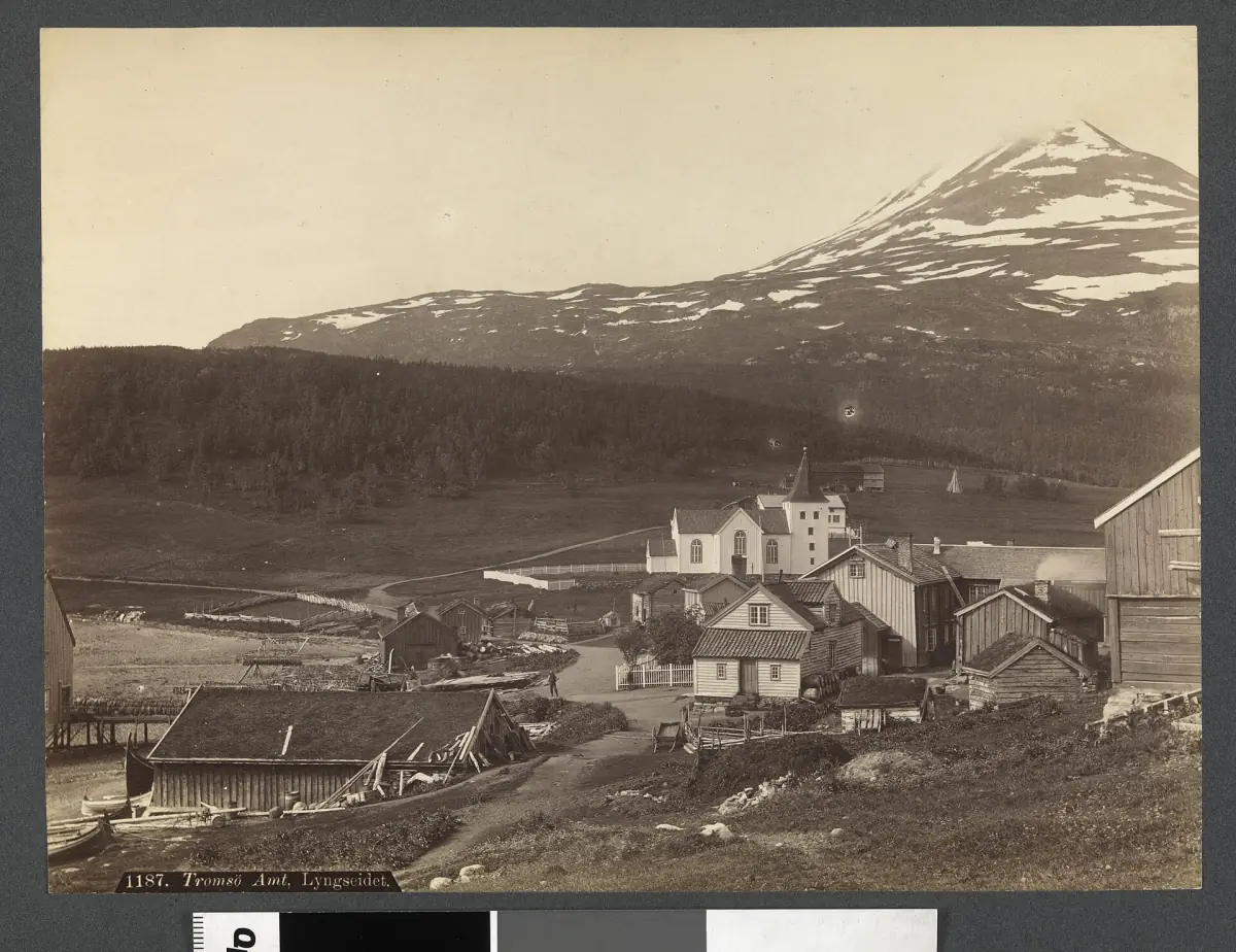 Lyngseidet auf einer historischen Aufnahme